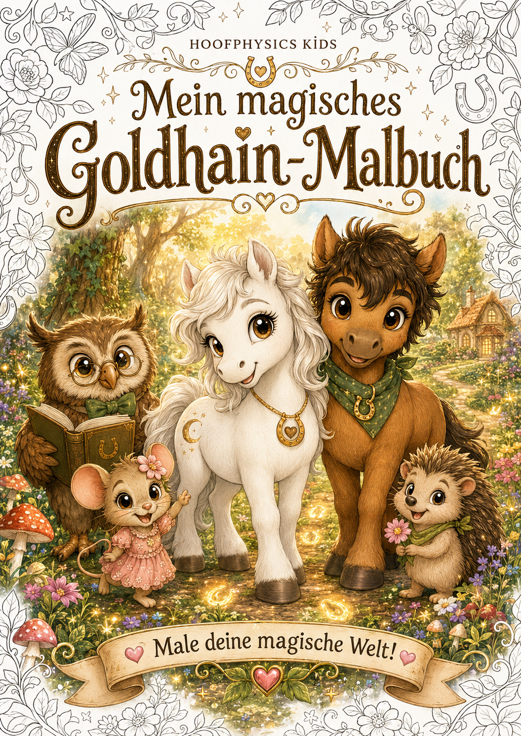 Mein magisches Goldhain-Malbuch-PDF zum Ausdrucken